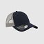 Gorra trucker 5 paneles "inicial relieve" color marino-gris